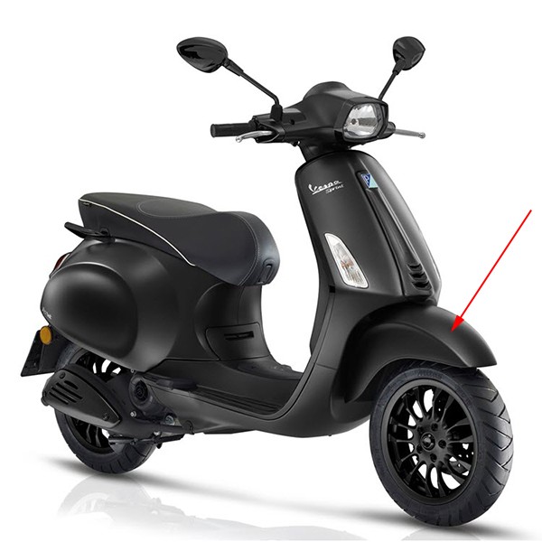 Schutzblech vorne notte Vespa Sprint Schwarz matt