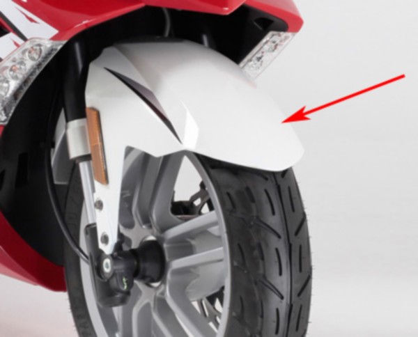 Schutzblech vorne Peugeot Speedfight 3 weiss Ice f8 original 772325f8