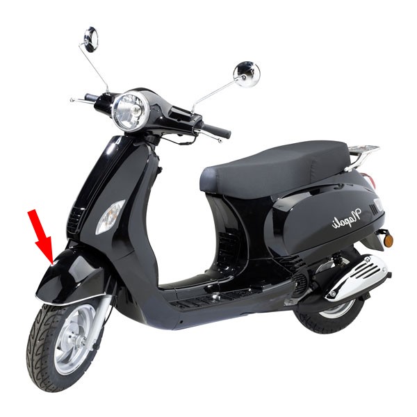 Front fender black China Vespa LX VX50 Napoli