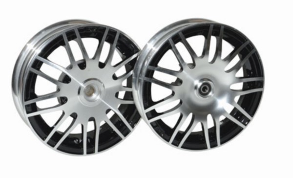 Rim set sport zip2000 zwartglans/ polished DMP