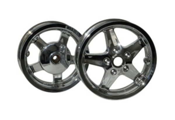 Rim / rims set Vespa s, LX, Vespa LXV chrome