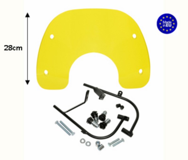 Windscherm + Bevestiging Sym Fiddle Geel