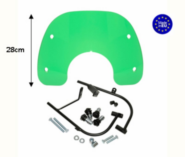 Windscreen+ Setting kit Sym Fiddle Groen