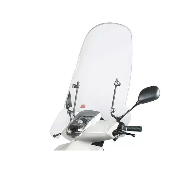 Windscreen + fixation set high Peugeot new Vivacity 4S clear