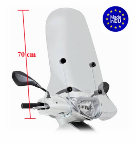 Windscherm + Bevestigingsset Hoog Piaggio Fly 2012