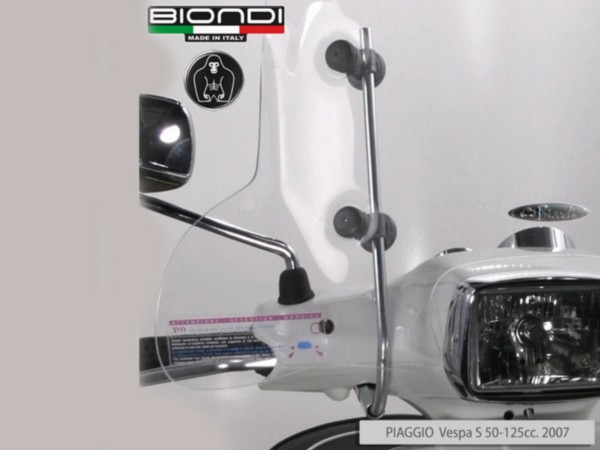 Windscreen fixation set Vespa S Biondi