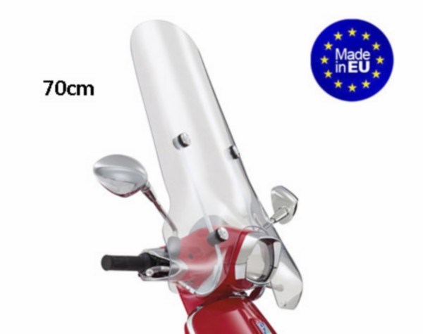 Windschutzscheibe hoch + Befestigungsset (made in eu) Modell original Vespa Vespa Sprint 70cm