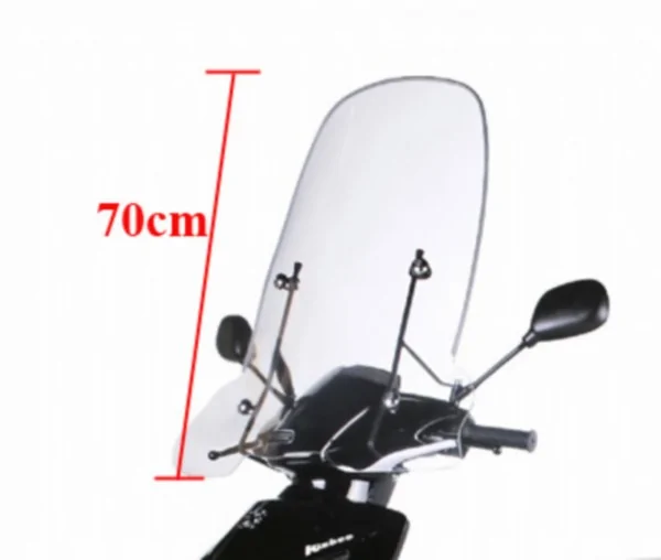 Windscherm hoog + bevestigingsset Peugeot Kisbee 4T 70cm origineel pg530-kis-p0l