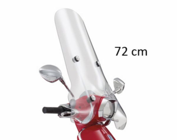 Windscherm hoog + bevestigingsset Vespa Sprint 72cm Piaggio origineel 1b001114