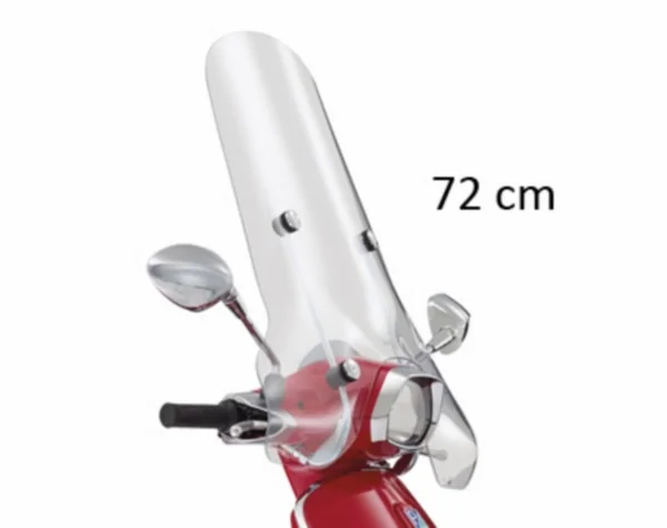 Windschutzscheibe hoch + Befestigungsset Vespa Vespa Sprint 72cm Piaggio original 1b001114