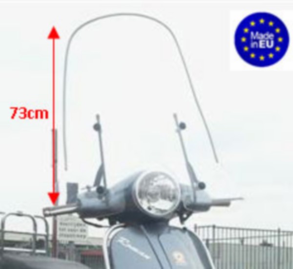 Windscherm hoog China Vespa LX Napoli VX50 Roman