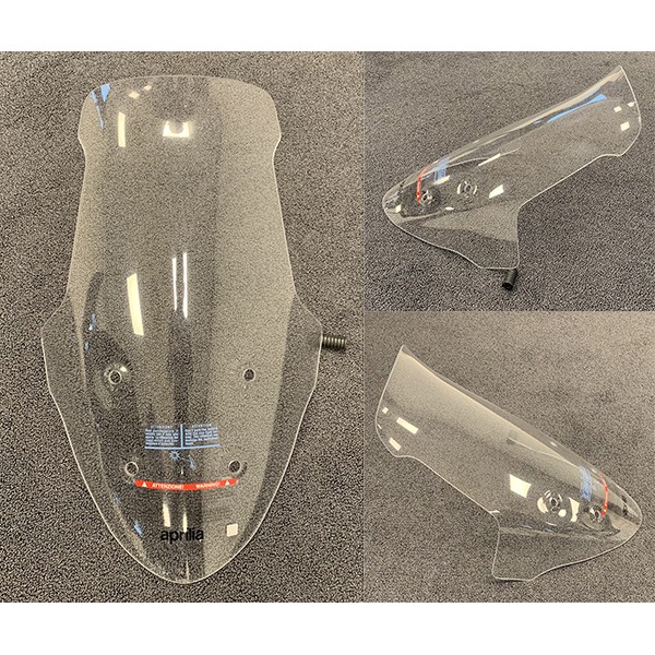 Windscreen high extra Aprilia sxr clear Piaggio original 1b009827