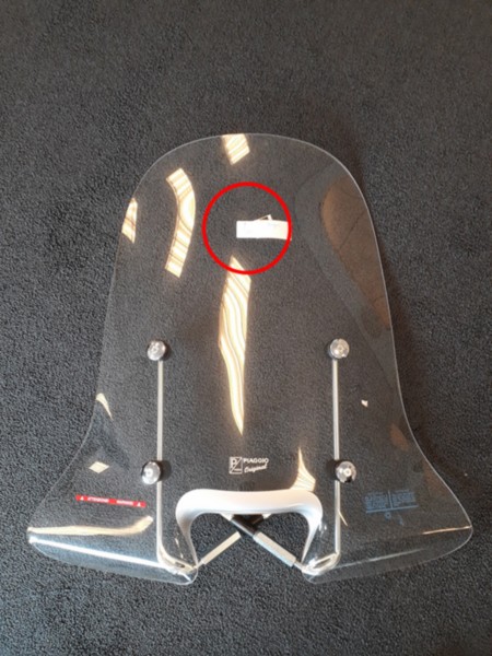 Windscreen high without Confirmation kit !!SCHADE!! Fly new 2012 original 675070