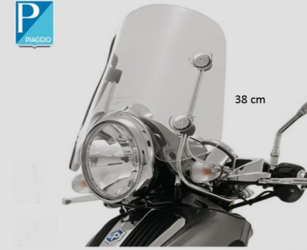 Windscreen low + fixation set beverly 38cm Piaggio original 654391