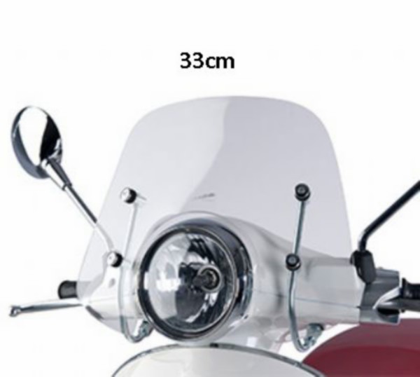 Windscherm laag + bevestigingsset Vespa Primavera 33cm Piaggio origineel 1b000811