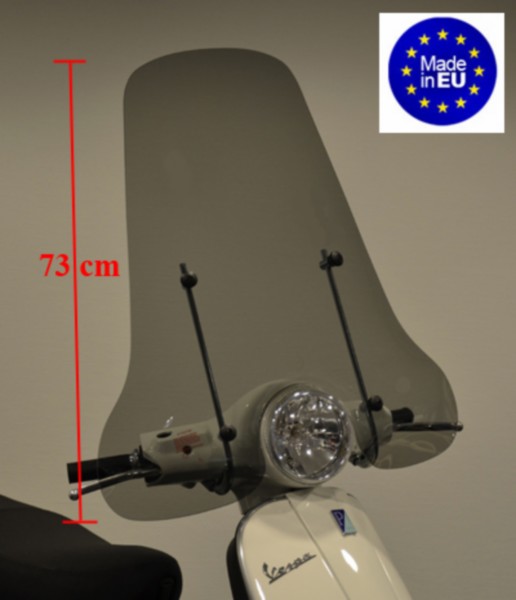 Windscherm Vespa LX smoke hoog made in EU