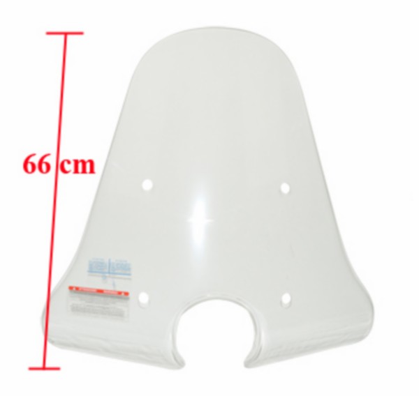 Windscreen without Confirmation kit Vespa LXV 66cm Piaggio original 624757