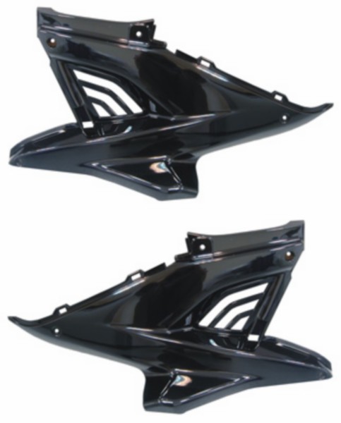 Side cover set left on the right Yamaha Yamaha Aerox black DMP