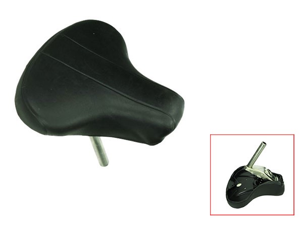 Saddle a-quality ronde pin Vespa Ciao black