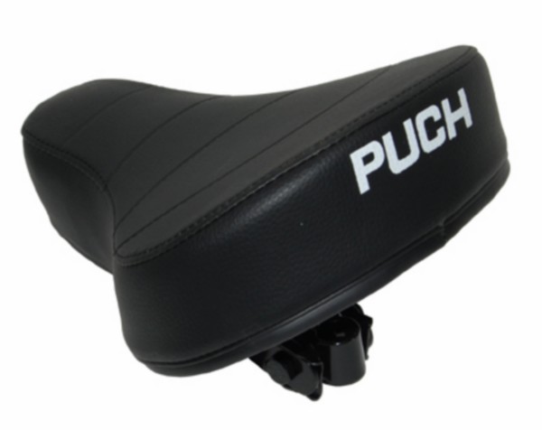 Saddle with Imprint plat Puch Maxi puch black