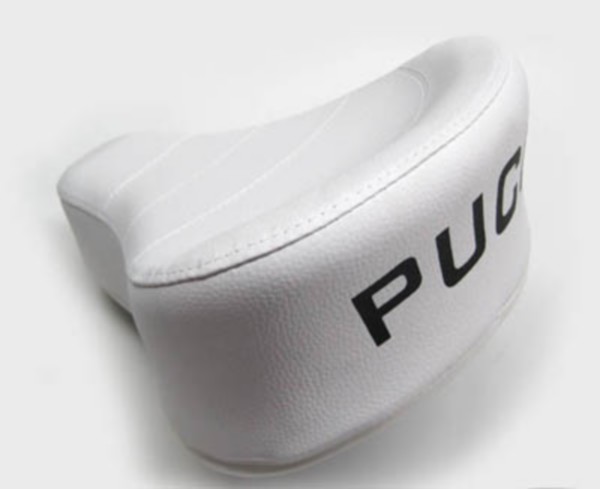 Saddle with Imprint Puch Maxi white