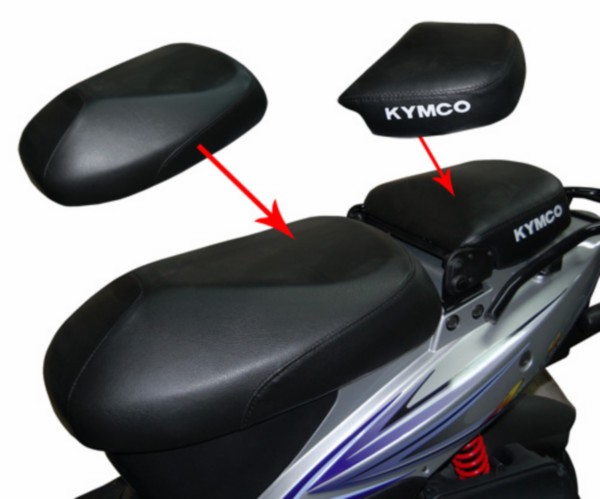 Cover buddyseat Kymco Agility carbon 2- pieces