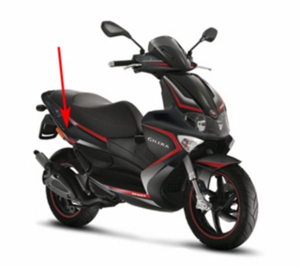 Side cover Gilera Gilera Runner RST black Lucido 94