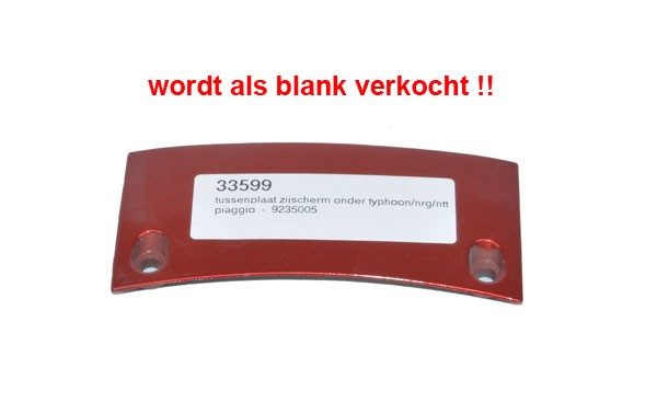 Zijscherm verbindingsstuk NRG NTT Typhoon blank onder Piaggio origineel 9235005