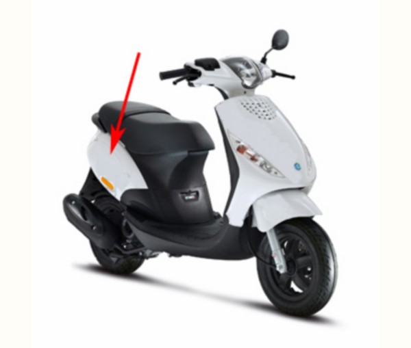 Zijscherm Zip 2000 Zip 2000 SP wit 724 Piaggio origineel 5754065087