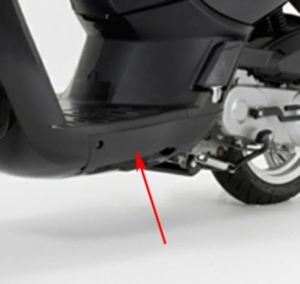 Side skirt Peugeot Kisbee 4S black left original 779176