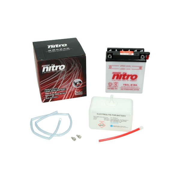 Dubbelzinnig Frustrerend Antipoison Accu YB5L-B Nitro Yamaha Aerox Neo's 4takt kopen?-M2trading