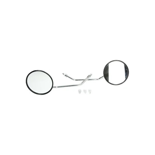 Mirror set round model Vespa LX chrome universal DMP with damage