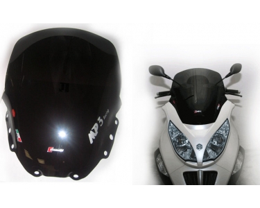 windshield faco piaggio mp3 250/400 smoke