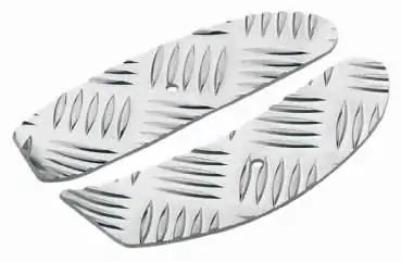 Trittbeinleisten Gummi Aprilia factory Optik parts Aluminium ohne Bemalung