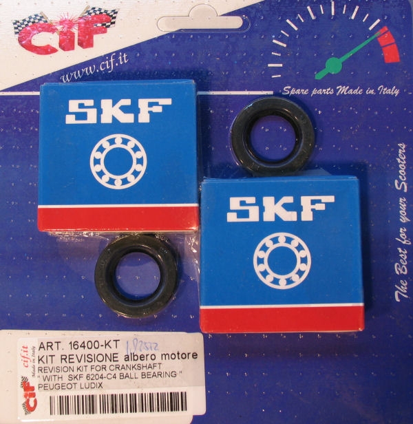 Krukaslager/Keerringset Cif Ludix 6204-C4 Skf