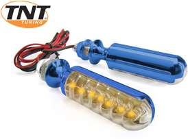 Knipperlicht Set Tnt Fingers 2 Led Blauw Anod.