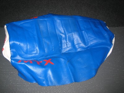 zadel/buddy overtrek Honda Mtx Blauw/Wit