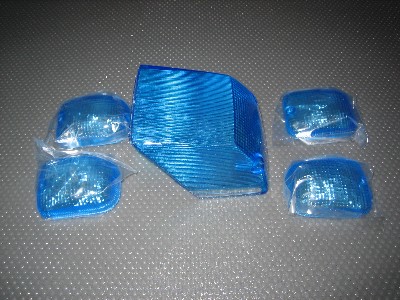 Knipperlichtglasset + Alicht Aprilia Rs50 Blauw