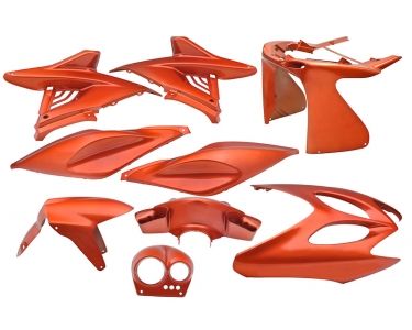 body kit yamaha aerox  9 pcs flash orange