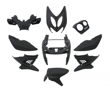 yamaha aerox bodykit 9 pcs matt-black