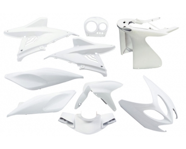 yamaha aerox bodykit 9 pcs white