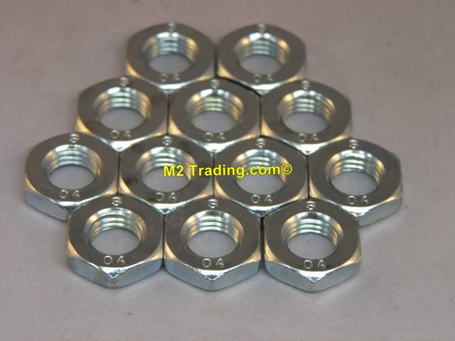 Asnut M10X1.25 Plat (Verpakt Per 12)