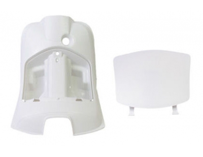 Leg Protector + cap Vespa LX White "Rib"