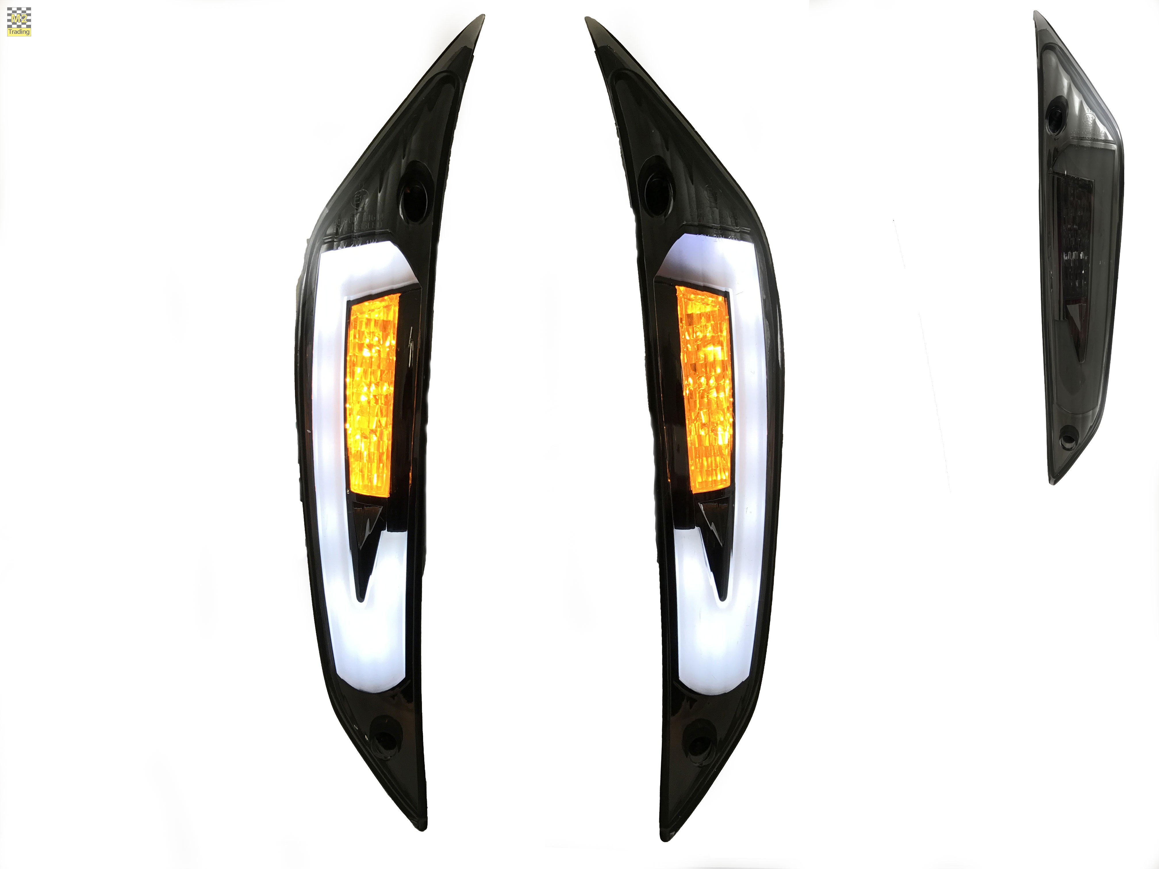 Blinker Piaggio Zip 2000 power One LED Vorne Audi Look Titanium