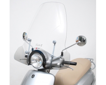 windshield faco sym fiddle-2 50 / 125cc including mounting