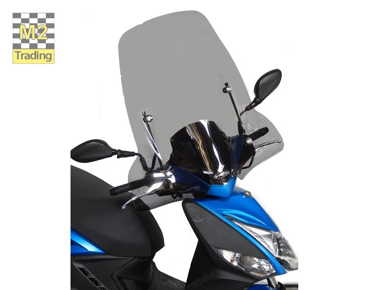 Hoog windscherm kymco agility 16 inch smoke origineel