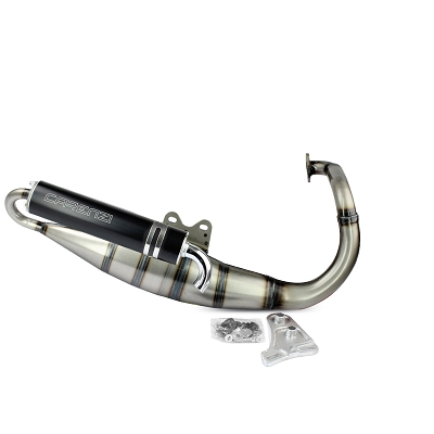 Carenzi Exhaust complete Peugeot Speedfight black silencer