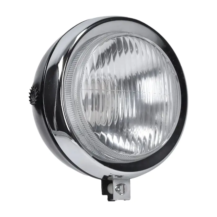 Koplamp rond Puch Maxi zwart glans DMP