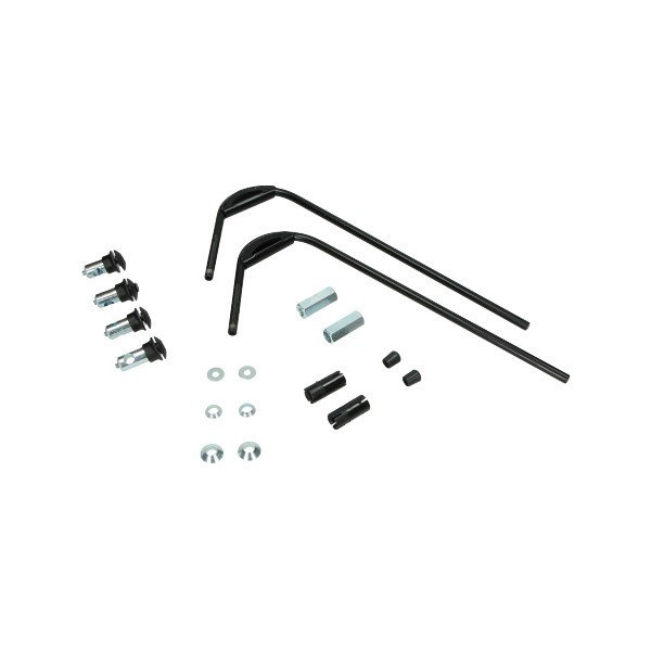 Fixation set black windscreen Vespa LX Vespa S