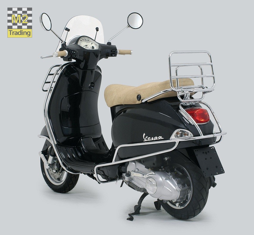 Framebeugelset achter Vespa LX LXV S origineel chroom